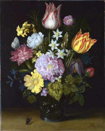 Photograph of a painting by Ambrosius Bosschaert