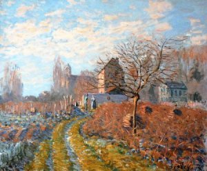 Photograph of a painting by Alfred Sisley