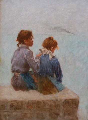 Photograph of a painting by the French artist, Pierre-C�lestin Billet