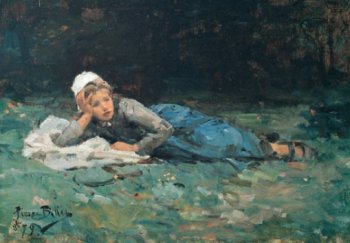 Photograph of a painting by the French artist, Pierre-C�lestin Billet