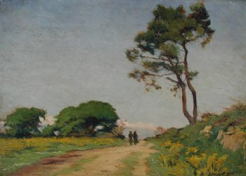 Photograph of a Breton painting by Joseph Milner-Kite.