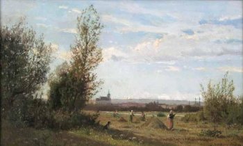 Photograph of a painting by the French artist, Edmond Petitjean.