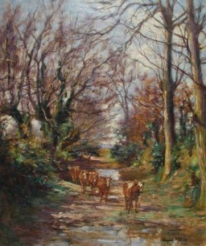 Photograph of a Breton painting by the Irish artist, Aloysius O�Kelly