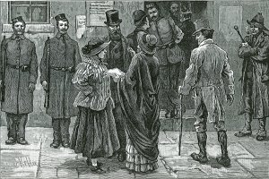 An engraving by the Irish artist, Aloysius O�Kelly