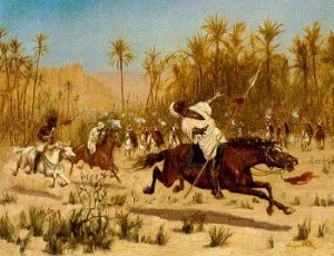 Photograph of a painting by the Irish artist, Aloysius O�Kelly