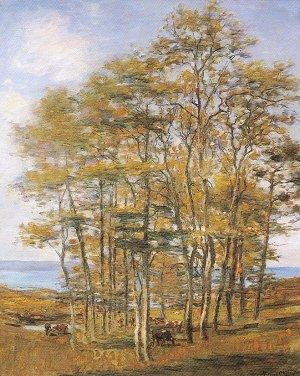 Photograph of a Breton painting by the Irish artist, Aloysius O�Kelly