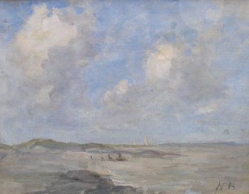 Photograph of a painting by the Irish artist, Nathaniel Hone