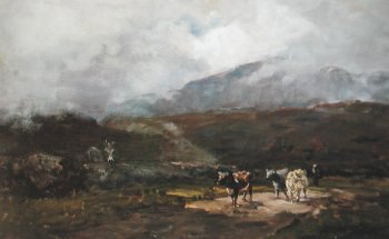Photograph of a painting by the Irish artist, Nathaniel Hone