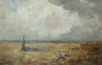 Photograph of a painting by the Irish artist, Nathaniel Hone.