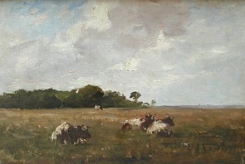 Photograph of a painting by the Irish artist, Nathaniel Hone.