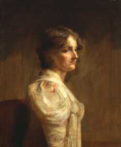 Photograph of a forged Walter osborne painting.