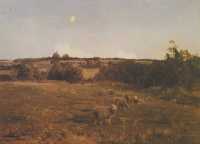 Photograph of a painting of sheep miscatalogued as being by Osborne.